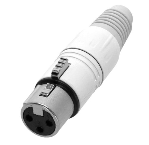 Pol xlr kabel - xlr, weiss