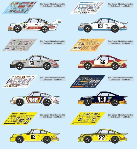 Decals porsche 911 carrera rsr - decals,