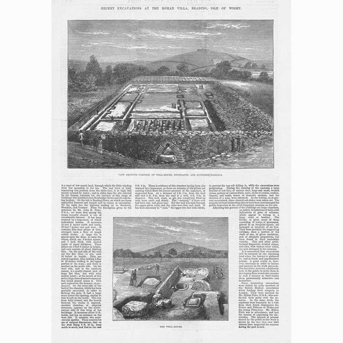 Isle wight ausgrabung der - of,