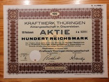 D: E: Kraftwerk Thüringen, Gispersleben 1929, 100 RM *