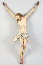 N92Y12- Meisterlicher Corpus Christi Holz geschnitzt und gefasst 18./19.Jh