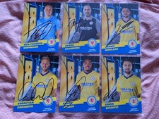 Autogramm Karten Satz. 6 St