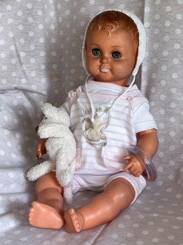 Ddr babypuppe mit - babypuppe, rassel