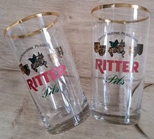 Dortmunder Ritter Pils, 2 Gläser, Sammler, alt, Top Zustand 