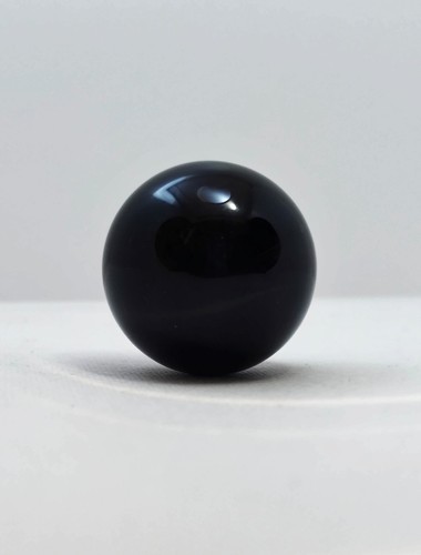 Schwarzer obsidian kugel - schwarzer,