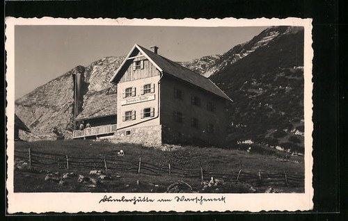 Ansichtskarte dümlerhütte - ansichtskarte,
