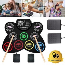 Elektro Schlagzeug Set 9 Pads Trommel Elektronisch Schlagzeug Pad Schlagzeug