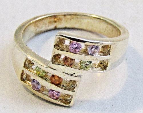 Mehrfarbiger cubic zirkonia - mehrfarbiger,