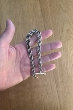 Mexico Silber 925 Armband Kordel Vintage Massive Unisex Design