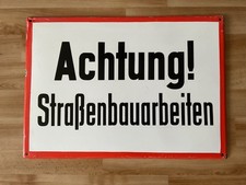Altes großes Emaille Schild