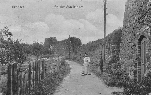 Gransee der stadtmauer 1920 - der,