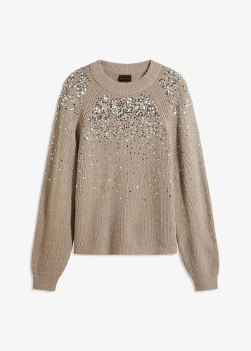 Pullover pailletten 56 - pullover,