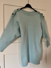 Angora Damen Pullover Blau M