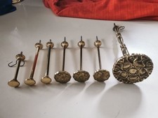 6 Messing Vorhanghalter