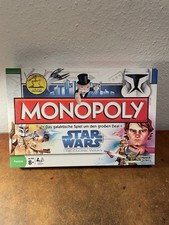 German Monopoly Star Wars The Clone Wars Hasbro with exclusive Figures MIB