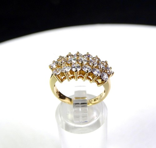 Cocktailring karat gelbgold - cocktailring,