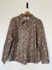 Zara Damen Kunstleder Hemd