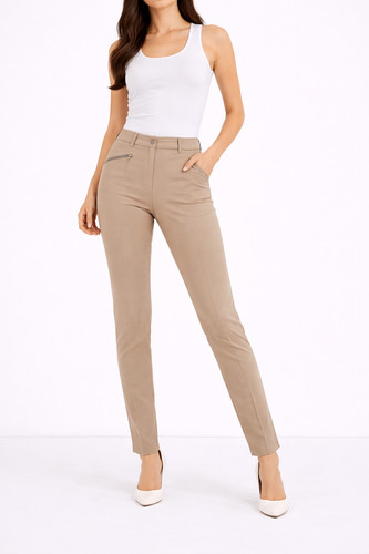 Hose cambio beige - l, damen