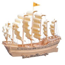 Ming-Dynastie Segelschiff 3D Holzbausatz Schiff Boot Holz Steckpuzzle Holzpuzzle