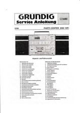 Service Manual-Anleitung für Grundig Party Center 2000 