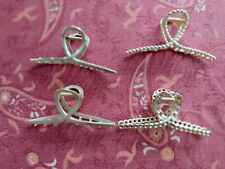 4 Stück Haarklammer Groß für Frauen Mädchen Haarspangen Metall Gold Haarnadel 