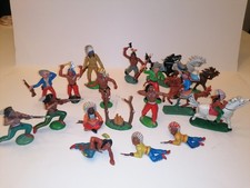 Indianer Cowboys DDR Holz Fort Spielzeug Lisanto ARI Elastolin Lineol