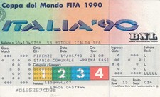 TICKET: WM 1990 ITALIEN -