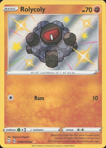 Pokemon rolycoly sv067 sv122 - pokemon,