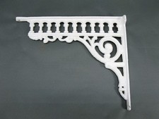 Regal Konsole Wandkonsole Regalträger Haken Gusseisen  27 cm x 23 cm Winkel weiß