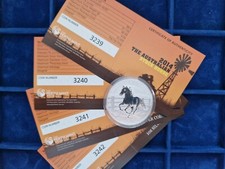 1 Dollar Australien Stock Horse 2014 in ungeöffneter Kapsel mit Zertifikat