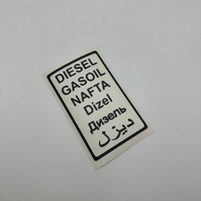 Aufkleber Diesel Gasoil Nafta Diezel Camper Van Weltreise Tankdeckel Tank Tanken