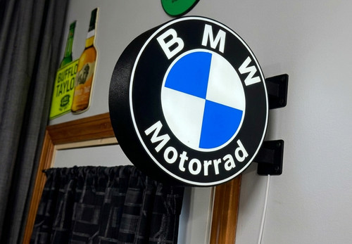 Bmw motorrad led leuchtschild - bmw,