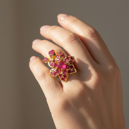 Floral raffinierter roter