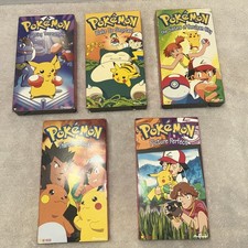 Lot Of 5 Pokémon VHS Tapes