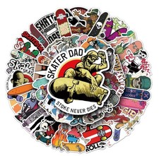 50 tlg Stickerset Skateboard