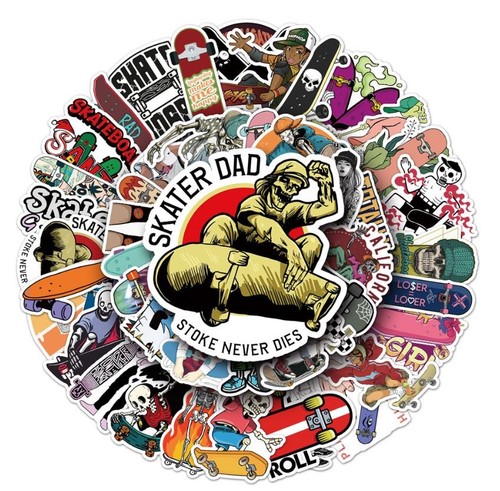 Tlg stickerset skateboard - 50,