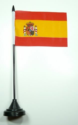 Tischfahne spanien 15 cm - tischfahne,
