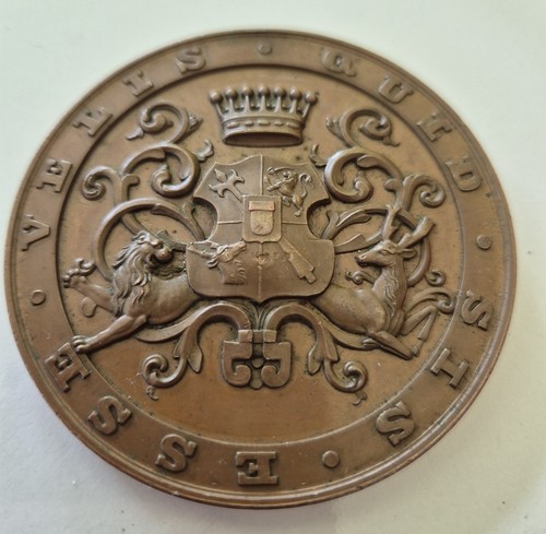 Bronzemedaille 1857 baron - baron, von