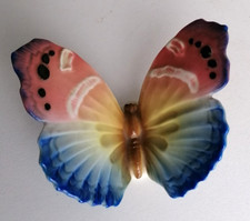 Porzellan Figur Schmetterling handbemalt Mühlenmarke Manufaktur Volkstedt Ens