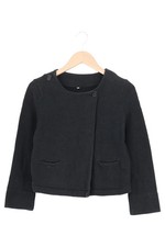 MUJI Damen Leichte Jacke Gr. 38/M Schwarz Casual Baumwolle