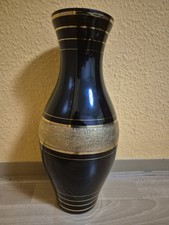 Elegante Glasvase schwarz mit