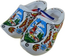 2er Set Deko Holland Clogs