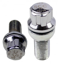 Felgenschloss 2-teilig M14 x 1,5 x 24 - 50mm Kugelbund R12 SW17 schwarz u. silbe