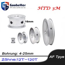 HTD 3M Zahnrad - Pulley Riemenscheibe 12T-120T Zahnriemenrad für 15mm Zahnriemen