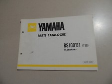 1981 Parts catalog list Ersatz Teile Katalog Yamaha  RS 100 (1Y8)
