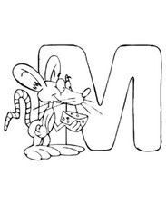 Malvorlagen 58 Ausmalbilder "ABC-lustige Tiere" Malbuch PDF eBook Kinder malen