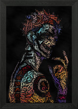 Anime Figur Typografie Kunst