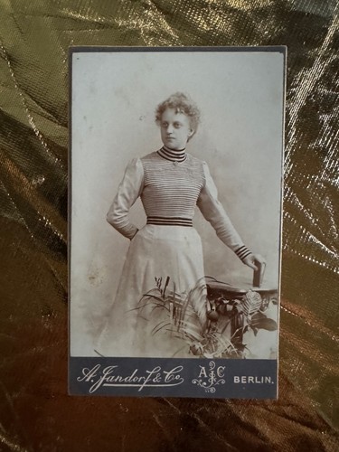 Cdv foto junge dame - cdv, 1890