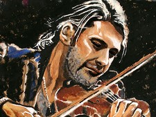 David Garrett ARTPRINT Volker Welz Essen Geiger Violine Klassik ohne Ticket AK