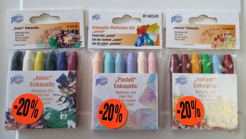Encaustic malstifte 6er set - encaustic, malstifte,